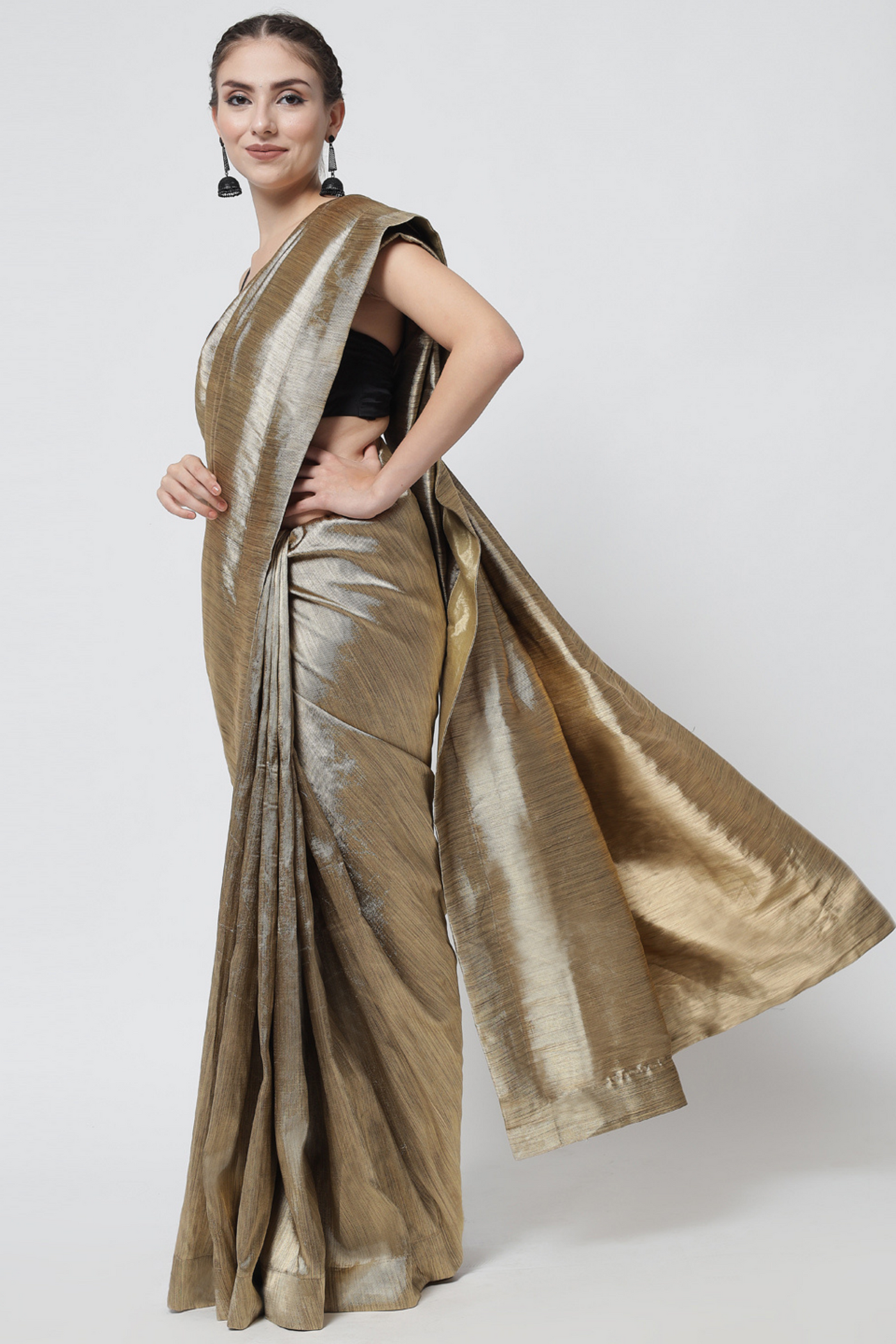 Curious Copper Saree