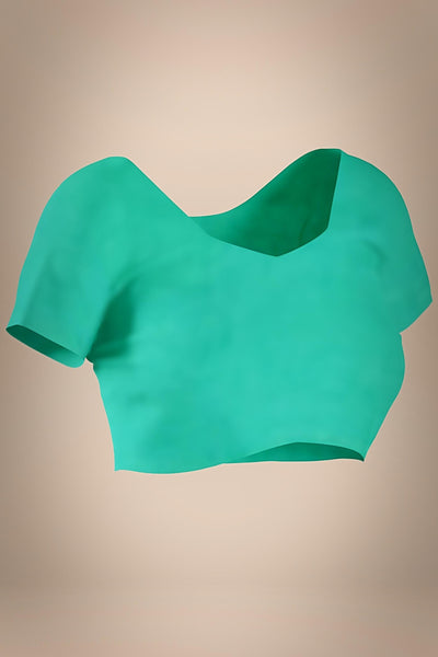 ANOTHER LIFE GREEN BANARASI ORGANZA SAREE - Sttylme