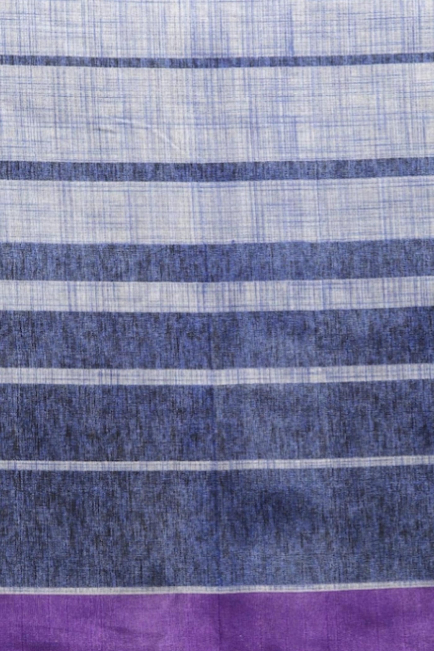 Sttylme - Feminine Blue Self-Checked Bhagalpuri Saree