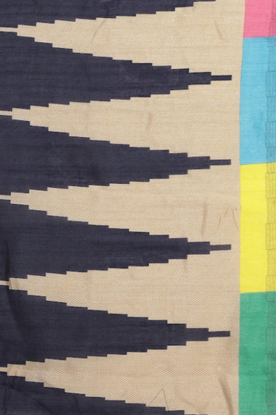 Sttylme - Feminine Navy Blue Bhagalpuri Saree