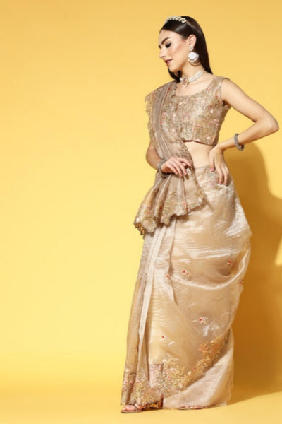     Lucky-Embroidered-Organza-Saree-Sttylme