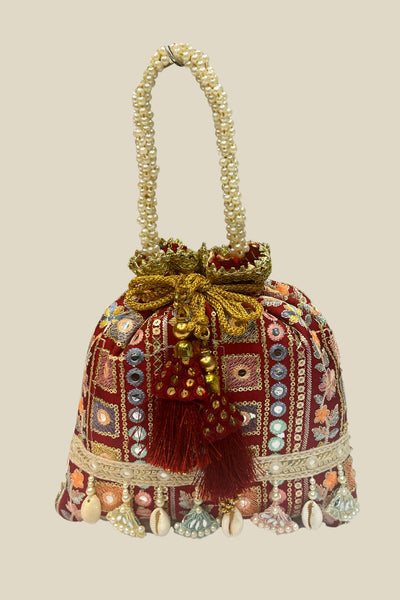 Majestic-Maroon-Potli-Bag-Sttylme