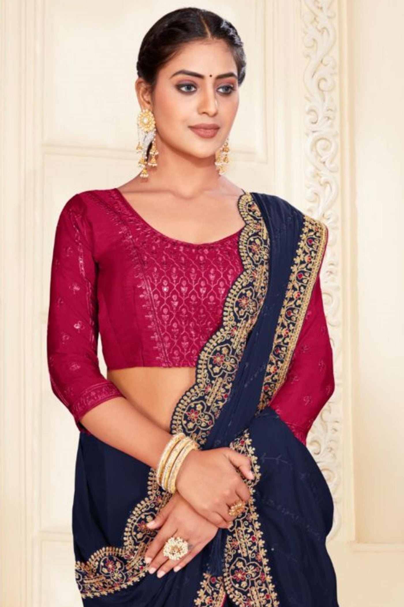 Make-It-Yours-Crepe-Saree-Sttylme