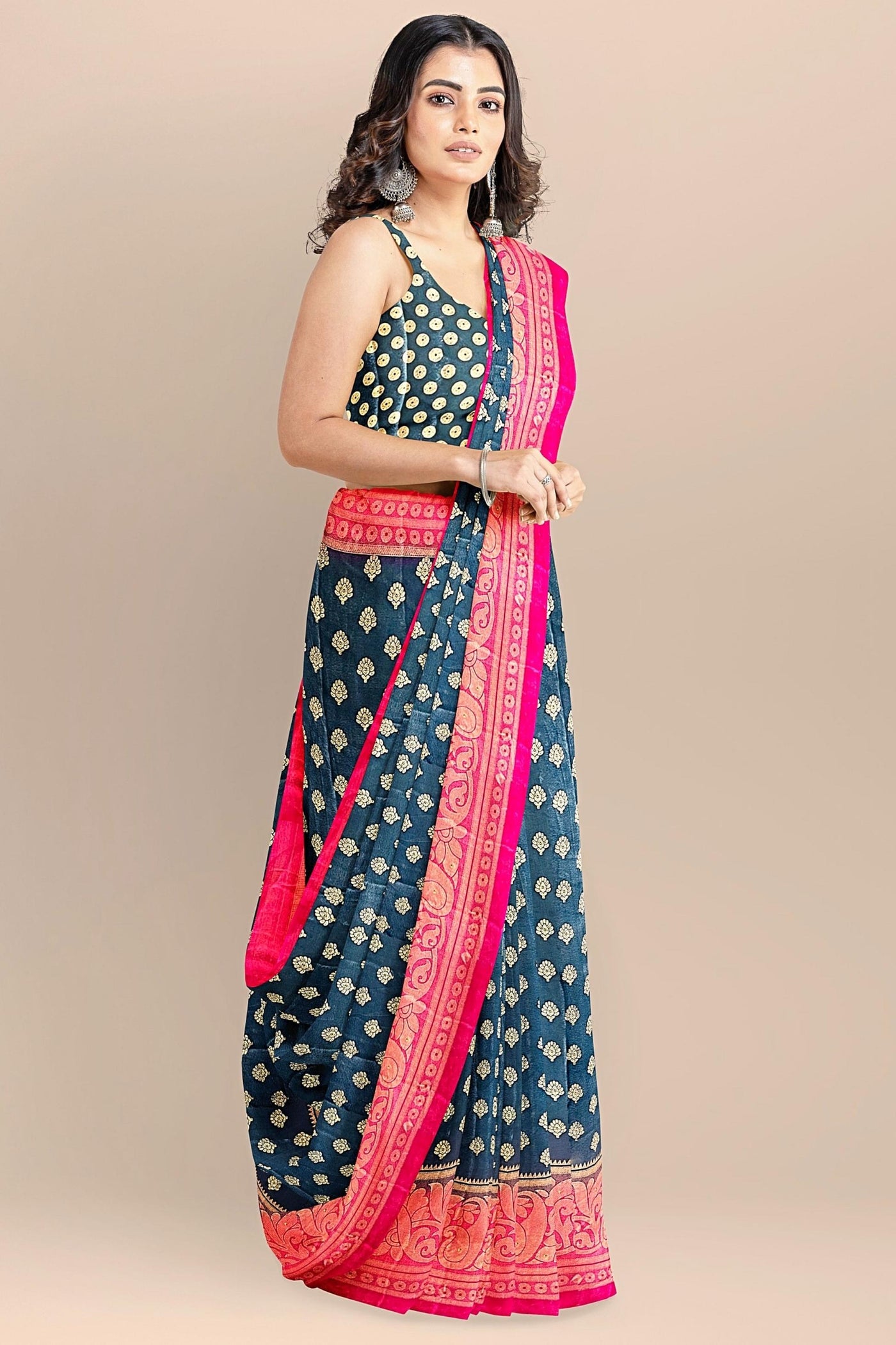 North Beach Brasso Banarsi Saree-Sttylme