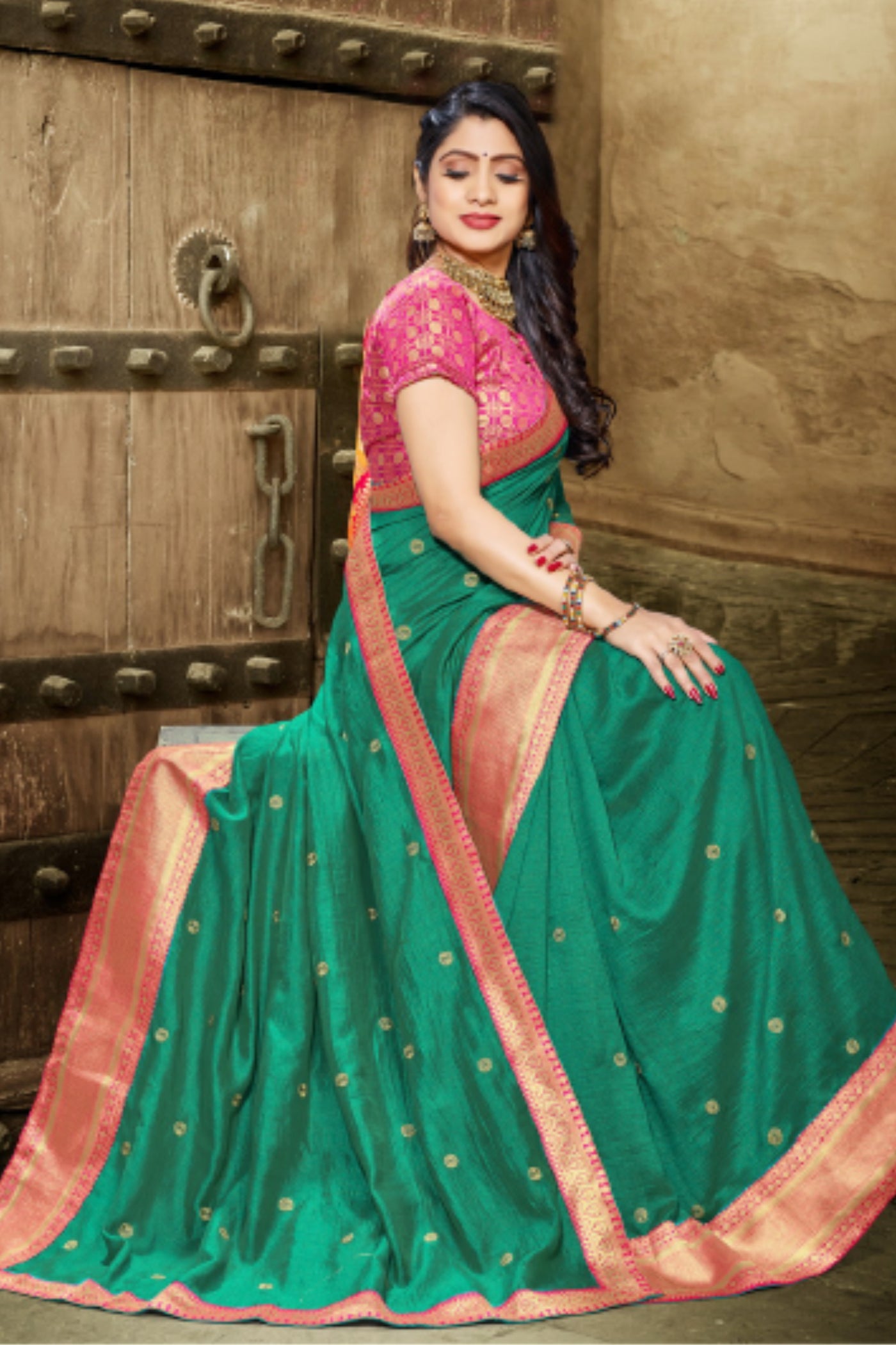 Sttylme - Posh Silk Border Saree