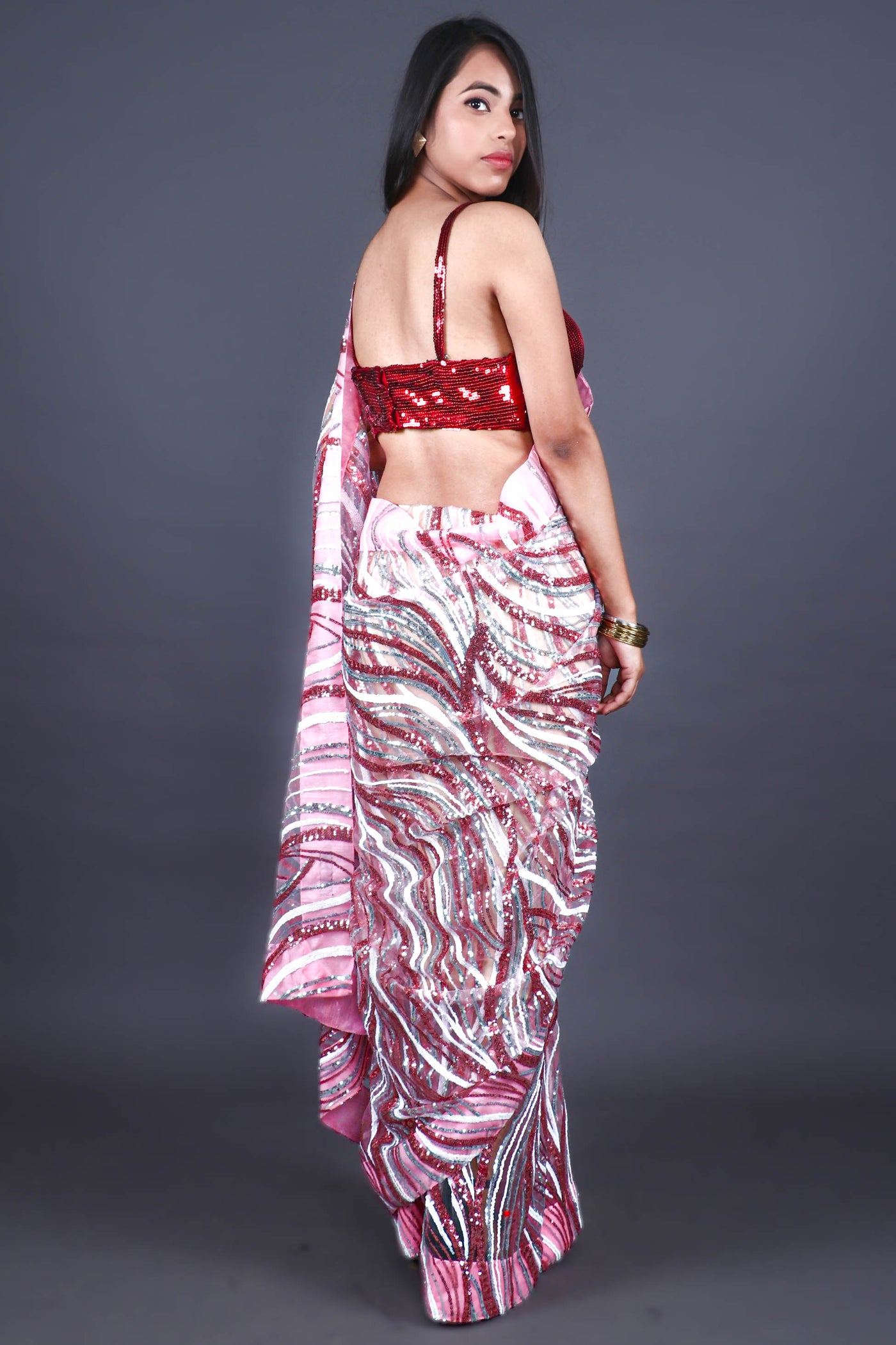 Fairytale Romance Pink Saree