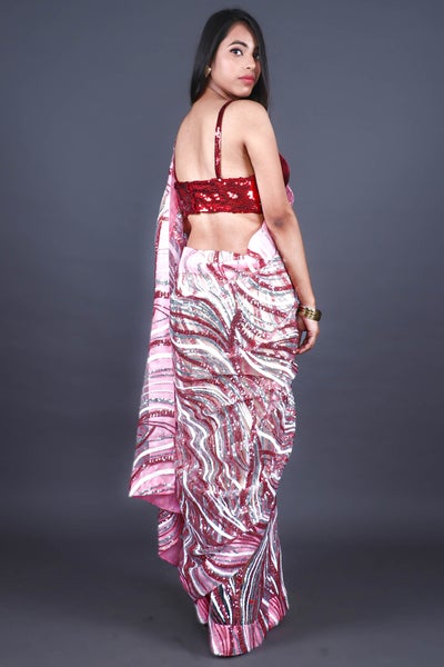 Fairytale Romance Pink Saree