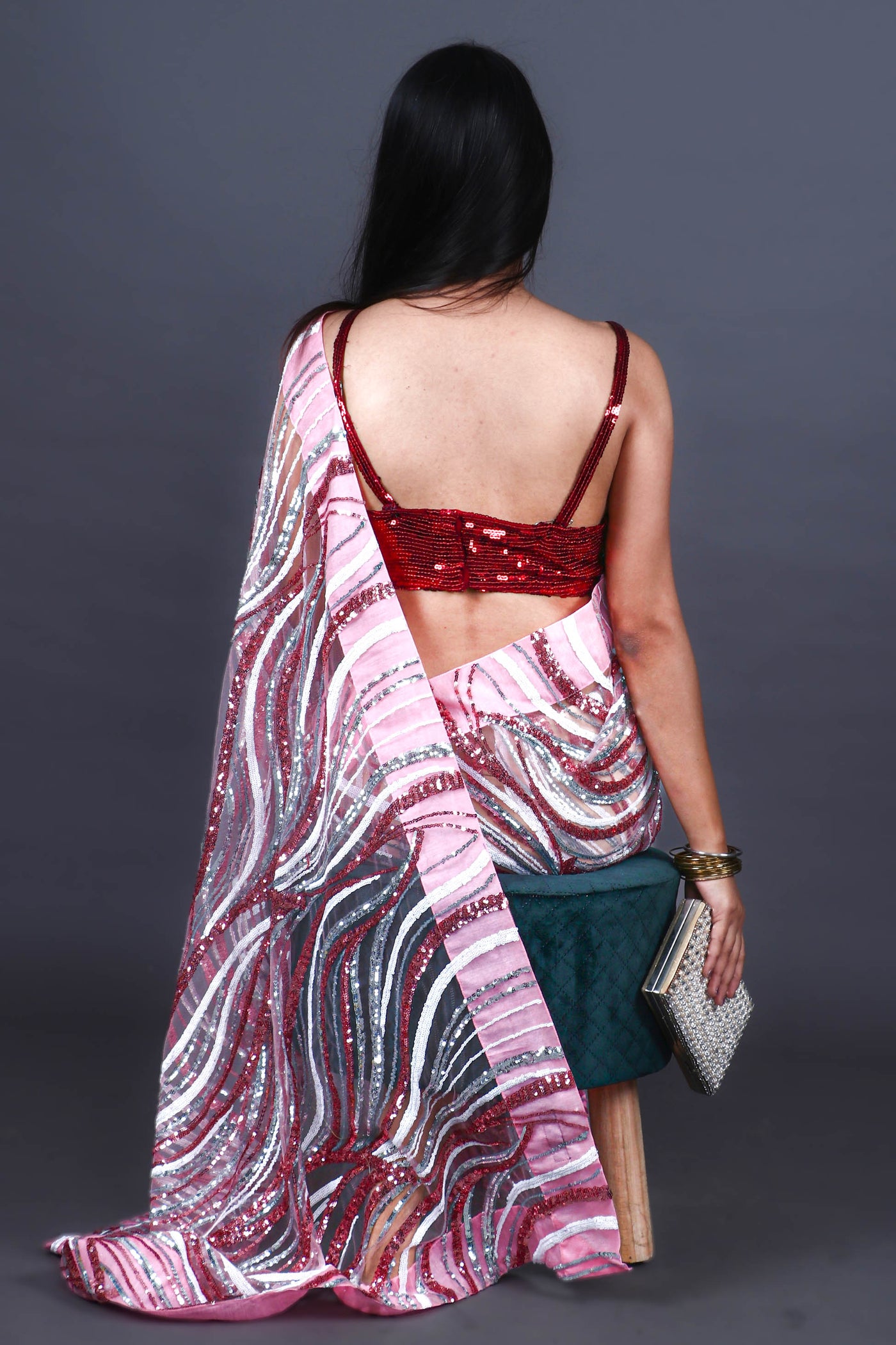 Fairytale Romance Pink Saree