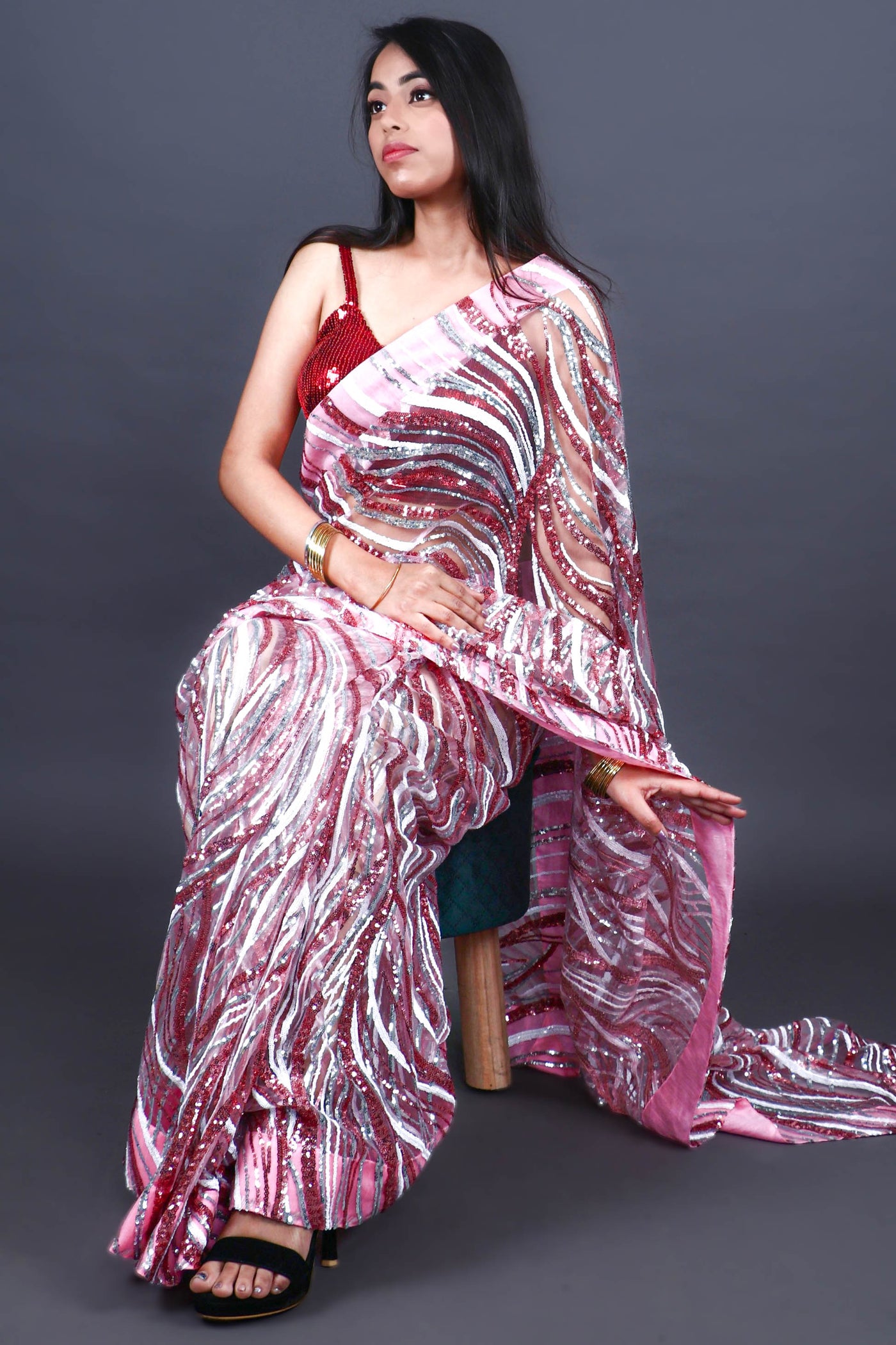 Fairytale Romance Pink Saree