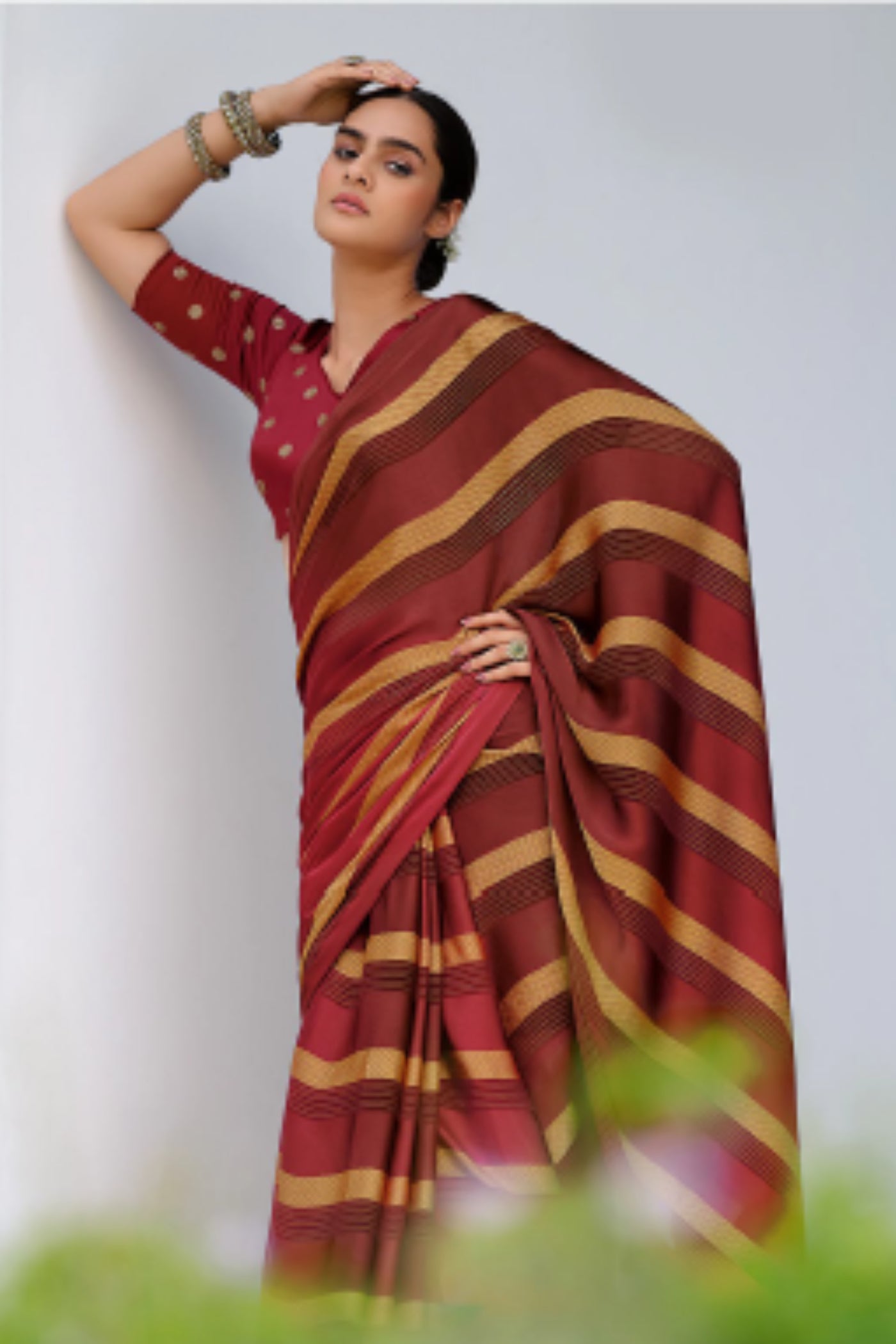 Sttylme - Shaded Chiffon Saree