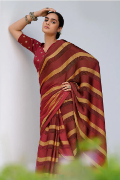Sttylme - Shaded Chiffon Saree