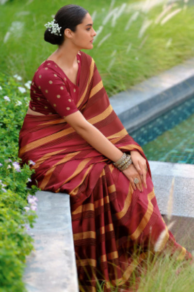 Sttylme - Shaded Chiffon Saree