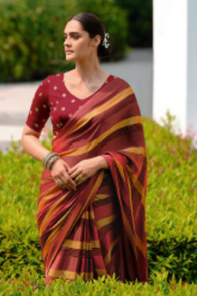 Sttylme - Shaded Chiffon Saree