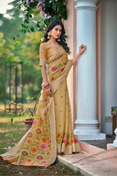     Simple-Rhyme-Lenin-Saree-Beige-Sttylme