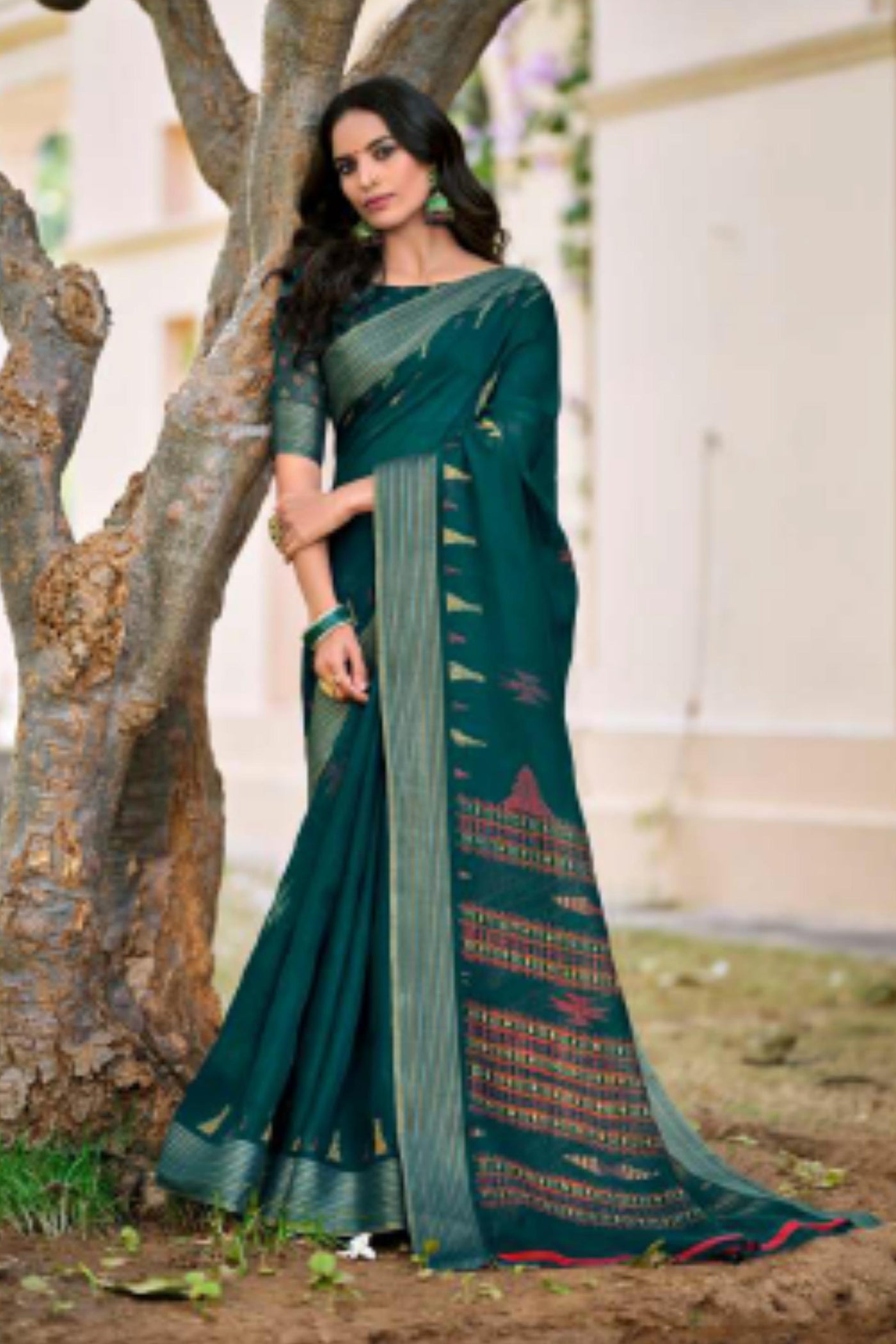 Simple-Rhyme-Lenin-Saree-Green-Sttylme