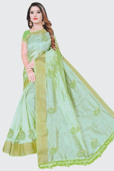 Shell Organza Saree - Sttylme