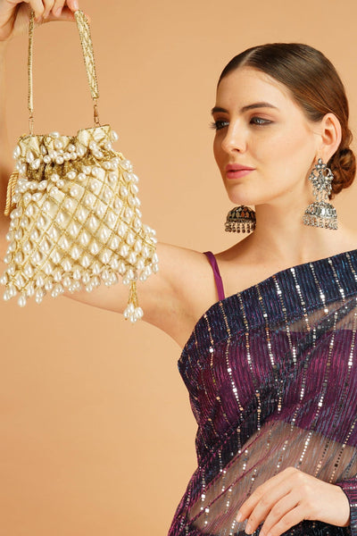 Celebrity Pearl Potli Bags - Sttylme