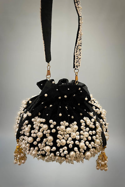 FootBall Black Potli Bag - Sttylme