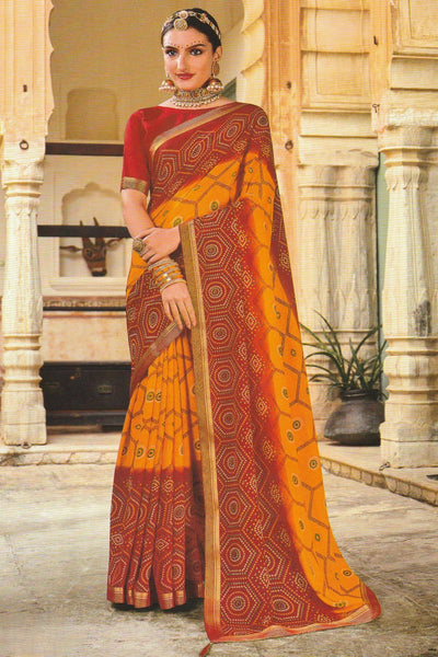 Chunri Georgette Saree - Sttylme
