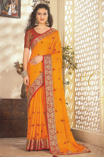 Border Chiffon Saree - Sttylme