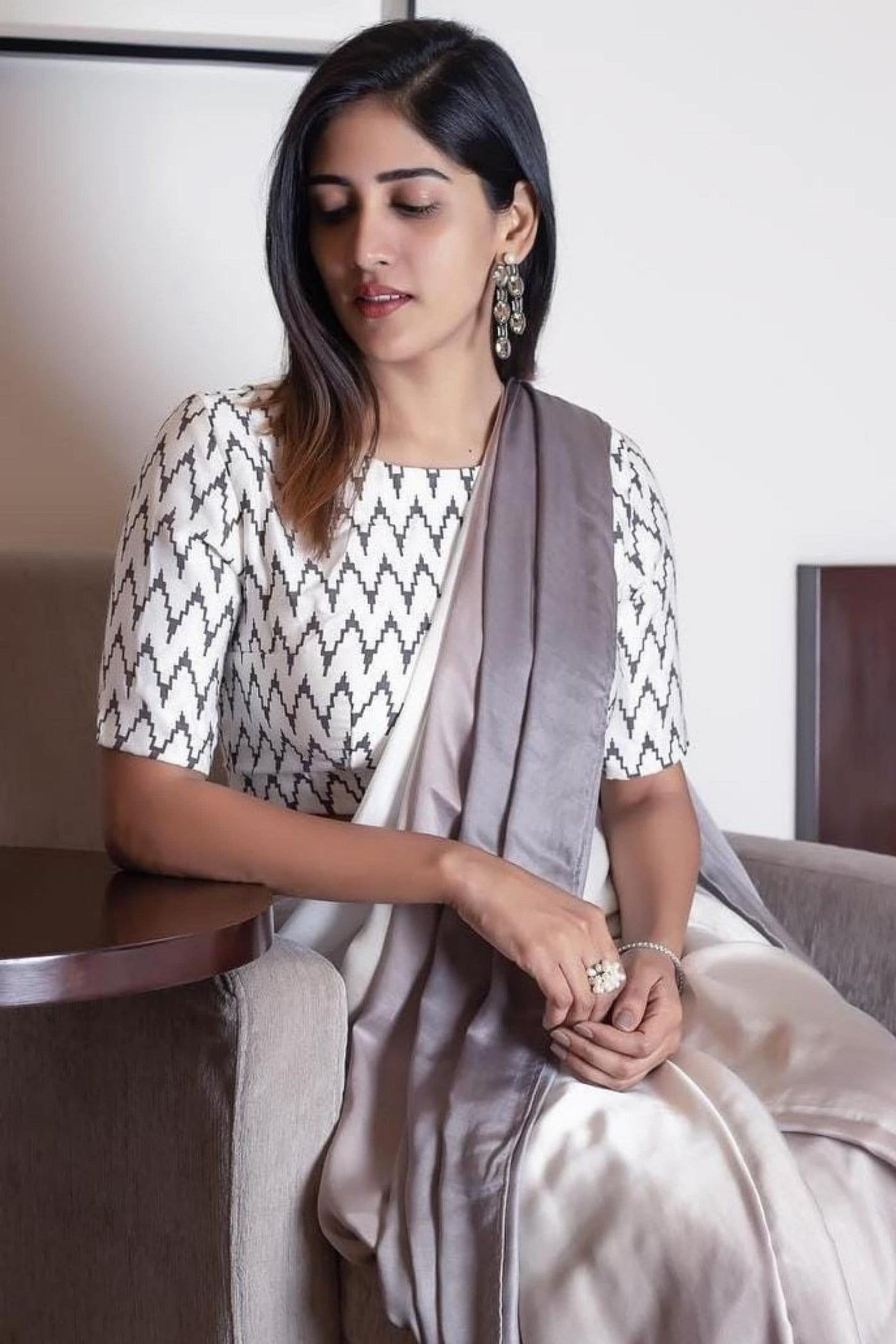 Double Shade Ready To Wear Saree - Sttylme