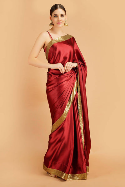 Twilight Sequined Satin Saree - Sttylme