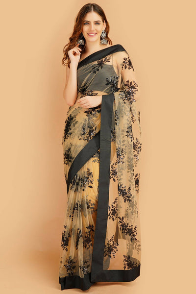 Sttylme - Miracle Peach Sequin Saree